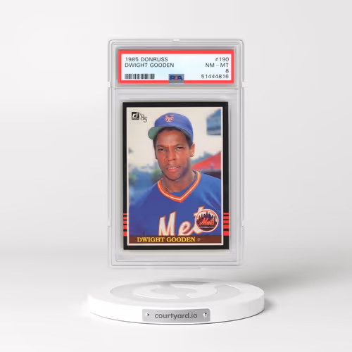 1985 Donruss #190 Dwight Gooden (PSA 8 NM-MT)