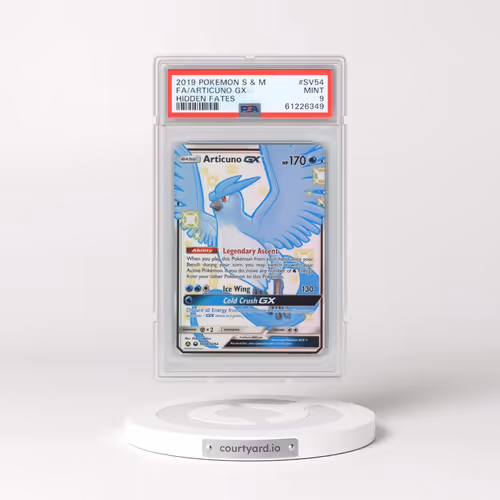 2019 Pokémon Sun & Moon Hidden Fates #SV54 Articuno GX - Holo Full Art (PSA 9 MINT)