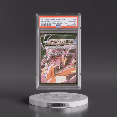 2023 Pokémon Swsh Black Star Promo #287 Morpeko V-Union - Full Art Crown Zenith Premium Playmat Coll