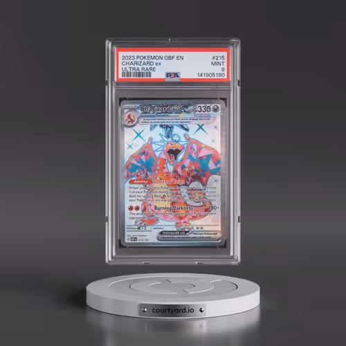 2023 Pokémon Obf EN-Obsidian Flames #215 Charizard EX - Holo Ultra Rare (PSA 9 MINT)