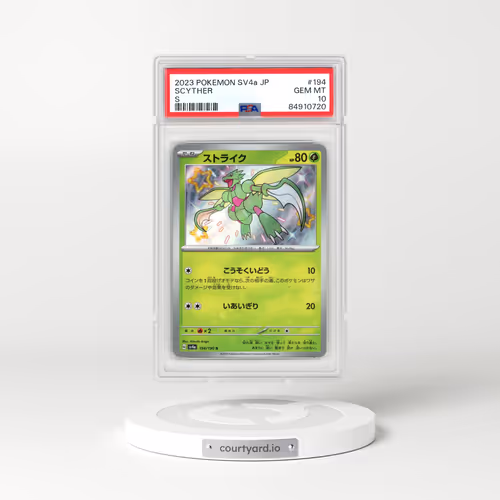 2023 Pokémon Sv4a-Shiny Treasure EX #194 Scyther - S (PSA 10 GEM MINT)