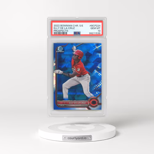 2022 Bowman Chrome Sapphire Edition Prospects #BCP224 Elly de La Cruz (PSA 10 GEM MINT)