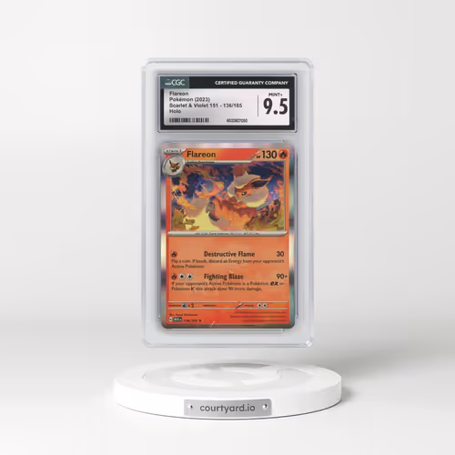 2023 Scarlet & Violet 151 - MEW EN #136/165 Flareon - Holo (CGC 9.5 MINT+)