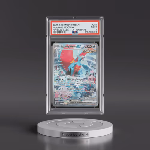 2023 Pokémon Par EN-Paradox Rift #251 Roaring Moon EX - Holo Special Illustration Rare (PSA 9 MINT)