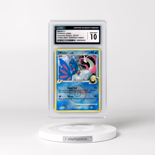 2009 Supreme Victors #35/147 Milotic C - Crosshatch Holo (Cross. Holo) Pokémon League (CGC 10 GEM MINT)