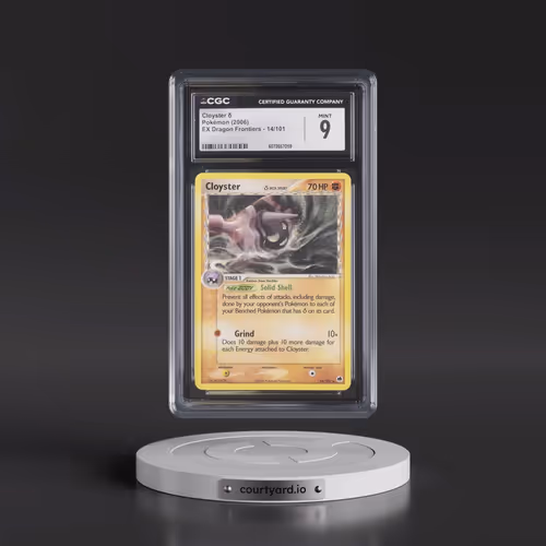 2006 EX Dragon Frontiers #14/101 Cloyster δ (CGC 9 MINT)