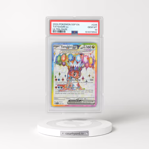 2024 Pokémon Ssp EN-Surging Sparks #226 Tatsugiri EX - Holo Ultra Rare (PSA 10 GEM MINT)