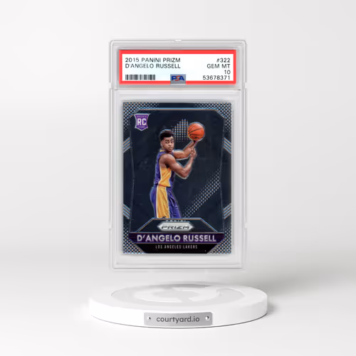 2015 Panini Prizm #322 D'Angelo Russell (PSA 10 GEM MINT)