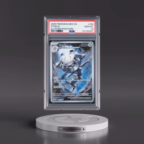 2025 Pokémon Meg EN-Mega Evolution #150 Steelix - Illustration Rare (PSA 10 GEM MINT)