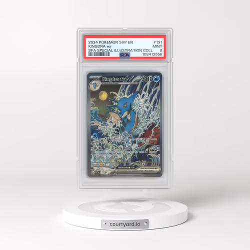 2024 Pokémon Svp EN-SV Black Star Promo #131 Kingdra EX - Holo Shrouded Fable Special Illustration Collection (PSA 9 MINT)