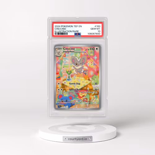 2024 Pokémon Tef EN-Temporal Forces #183 Cinccino - Illustration Rare (PSA 10 GEM MINT)