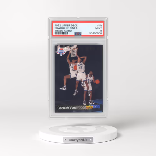 1992 Upper Deck #1b Shaquille O'Neal - Trade Card (PSA 9 MINT)