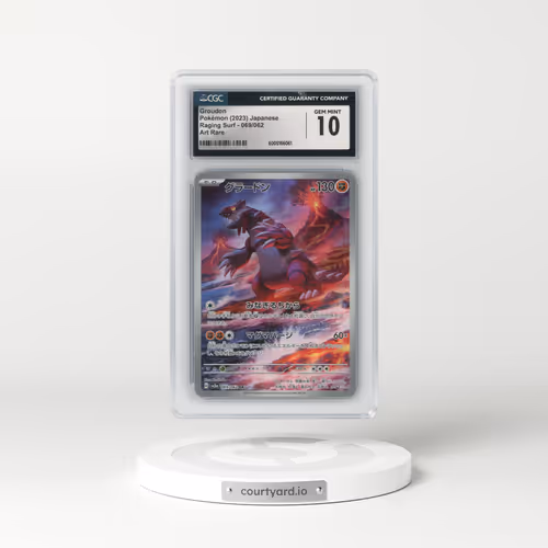 2023 Raging Surf #069/062 Groudon - Art Rare (CGC 10 GEM MINT)