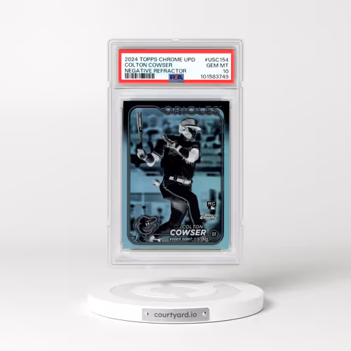2024 Topps Chrome Update #USC154 Colton Cowser - Negative Refractor (PSA 10 GEM MINT)