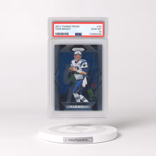 2017 Panini Prizm #33 Tom Brady (PSA 10 GEM MINT)