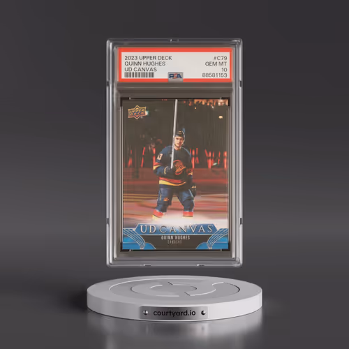 2023 Upper Deck UD Canvas #C79 Quinn Hughes (PSA 10 GEM MINT)