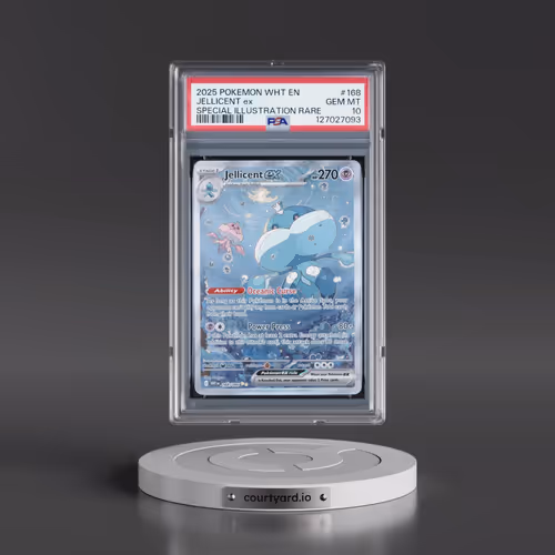 2025 Pokémon Wht EN-White Flare #168 Jellicent EX - Holo Special Illustration Rare (PSA 10 GEM MINT)