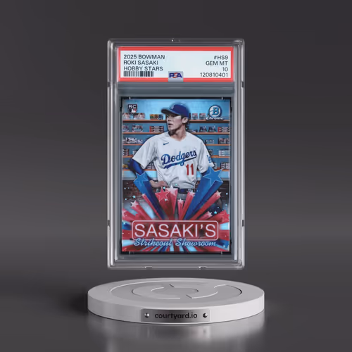 2025 Bowman Hobby Stars #HS9 Roki Sasaki (PSA 10 GEM MINT)