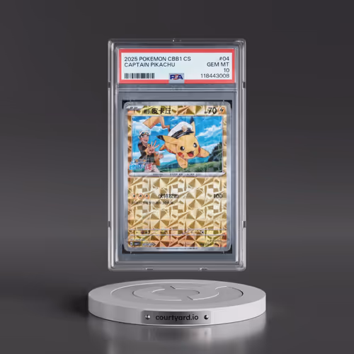2025 Pokémon Simplified CBB1 C-Gem Pack Vol 1 #04 Captain Pikachu (PSA 10 GEM MINT)