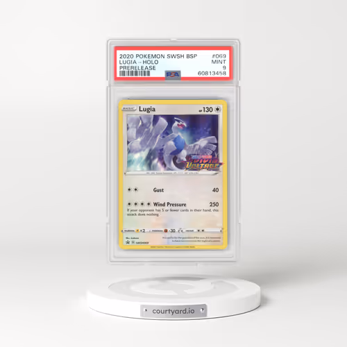 2017 Black Star Promos - Sword & Shield #069 Lugia - Vivid Voltage Prerelease Promo Holo (PSA 9 MINT)