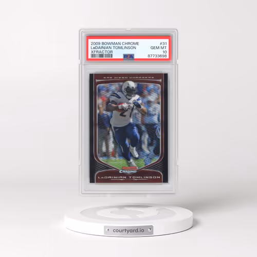 2009 Bowman Chrome #31 Ladainian Tomlinson - Xfractor (PSA 10 GEM MINT)