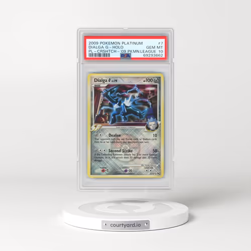 2009 Pokémon Platinum #7 Dialga G - Holo Crosshatch-2009 Pokemon League (PSA 10 GEM MINT)