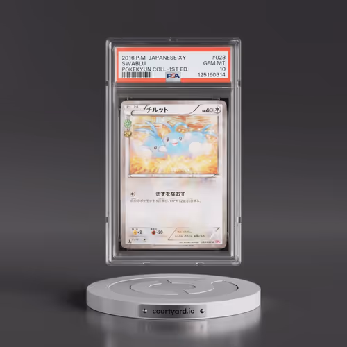 2016 Pokémon XY Pokekyun Collection #028 Swablu - 1st Edition (PSA 10 GEM MINT)