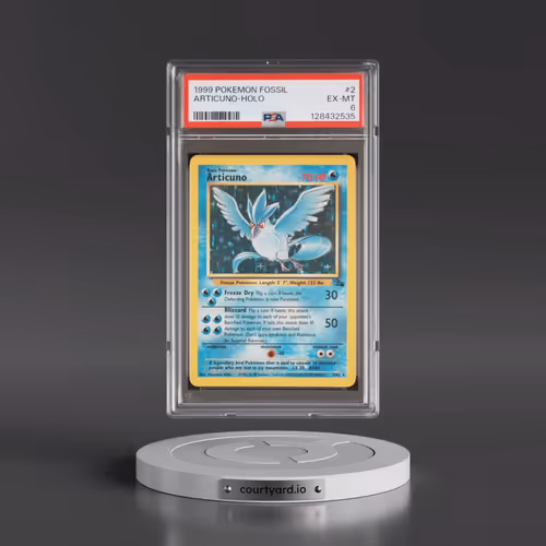 1999 Pokémon Fossil #2 Articuno - Holo (PSA 6 EX-MT)