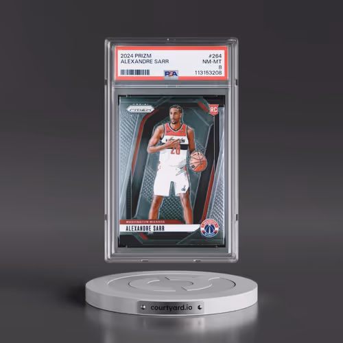 2024 Panini Prizm #264 Alexandre Sarr (PSA 8 NM-MT)