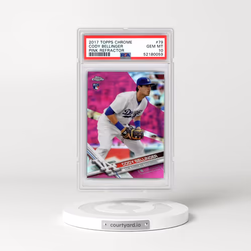 2017 Topps Chrome #79 Cody Bellinger - Pink Refractor (PSA 10 GEM MINT)