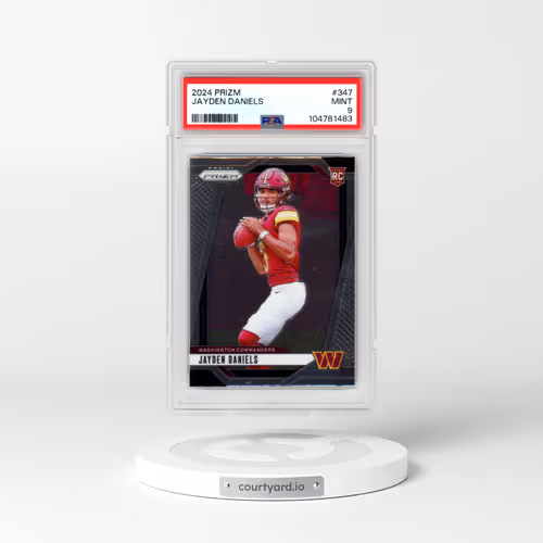 2024 Panini Prizm #347 Jayden Daniels (PSA 9 MINT)