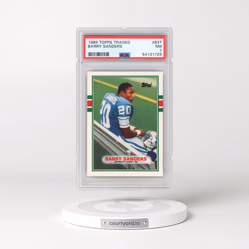 1989 Topps Traded #83T Barry Sanders (PSA 7 NM)