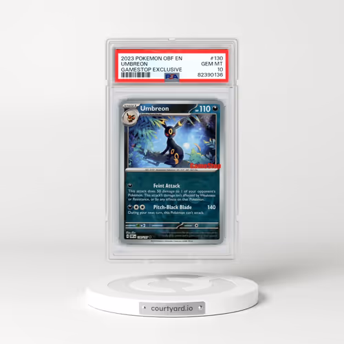 2023 Pokémon Obf EN-Obsidian Flames #130 Umbreon - Gamestop Exclusive (PSA 10 GEM MINT)