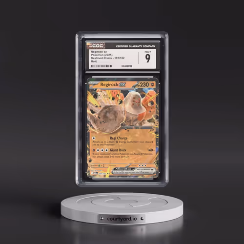 2025 Destined Rivals - DRI EN #101/182 Regirock ex - Holo (CGC 9 MINT)