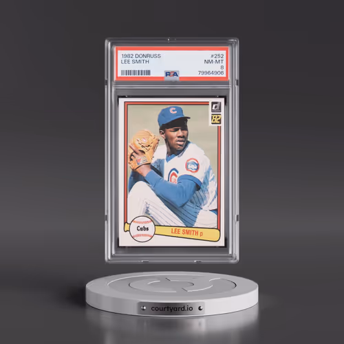 1982 Donruss #252 Lee Smith (PSA 8 NM-MT)