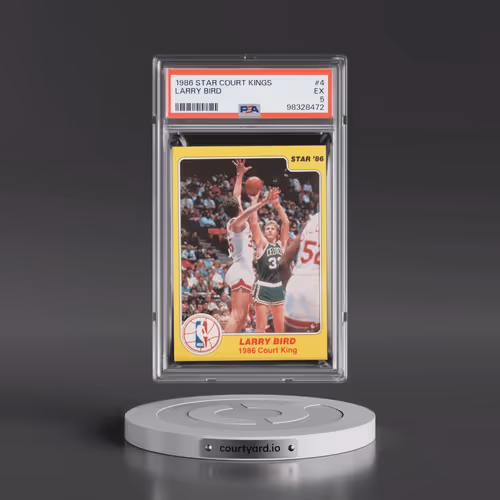 1986 Star Court Kings #4 Larry Bird (PSA 5 EX)
