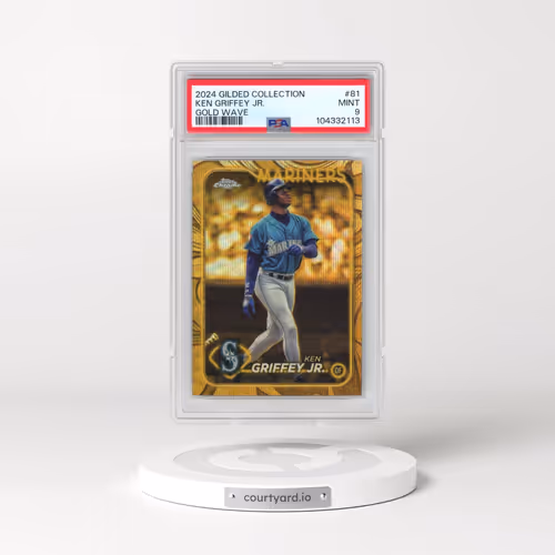 2024 Topps Gilded Collection #81 Ken Griffey Jr - Gold Wave (PSA 9 MINT)