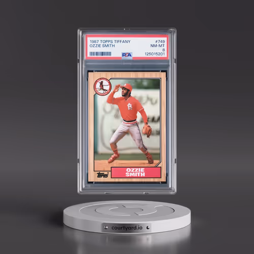 1987 Topps Tiffany #749 Ozzie Smith (PSA 8 NM-MT)