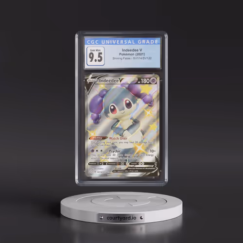 2021 Shining Fates #SV114/SV122 Indeedee V - Shiny Vault Holo (CGC 10 GEM MINT)