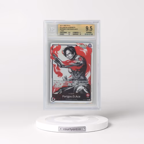 2023 One Piece Pillars of Strength #OP03001 Portgas.D.Ace ALT ART L (BGS 9.5 GEM MINT)