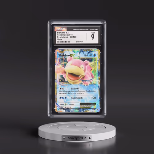 2016 Evolutions #26/108 Slowbro EX - Holo (CGC 9 MINT)