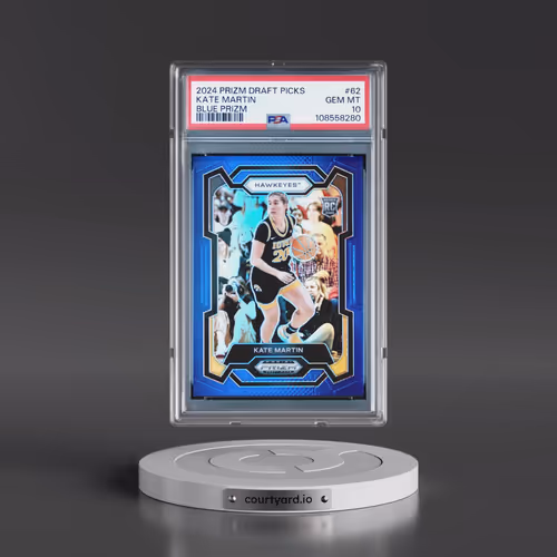 2024 Panini Prizm Draft Picks #62 Kate Martin - Blue Prizm (PSA 10 GEM MINT)