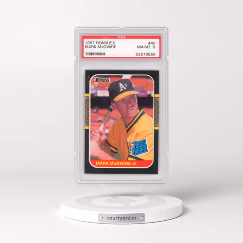 1987 Donruss #46 Mark McGwire (PSA 8 NM-MT)