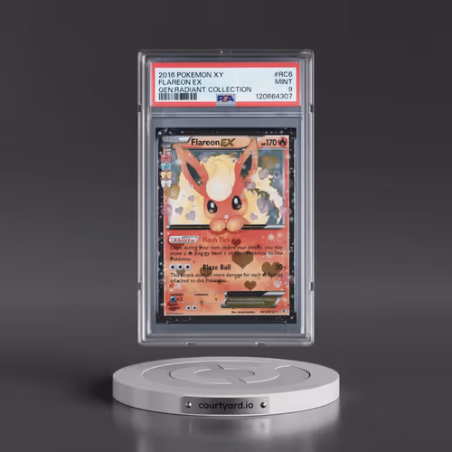 2016 Pokémon XY Generations Radiant Collection #RC6 Flareon EX - Holo (PSA 9 MINT)