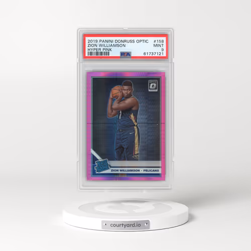 2019 Panini Donruss Optic #158 Zion Williamson - Hyper Pink (PSA 9 MINT)