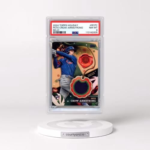 2024 Topps Holiday Relics #RCPC Pete Crow-Armstrong (PSA 8 NM-MT)