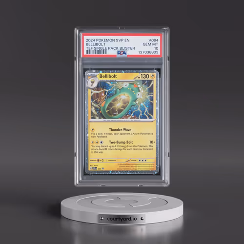 2024 Pokémon Svp EN-SV Black Star Promo #094 Bellibolt - Temporal Forces Single Pack Blisters (PSA 1
