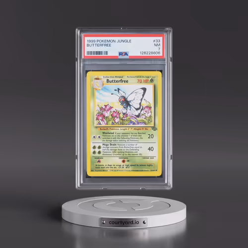 1999 Pokémon Jungle #33 Butterfree (PSA 7 NM)