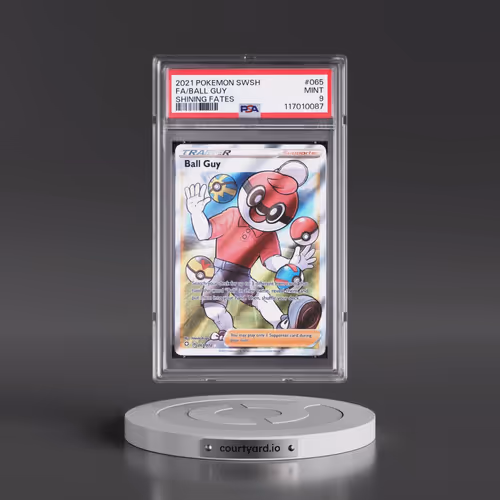 2021 Pokémon Sword & Shield Shining Fates #065 Ball Guy - Full Art (PSA 9 MINT)