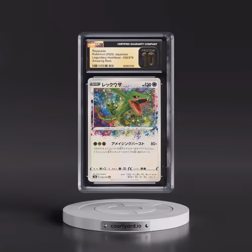 2020 Legendary Heartbeat #056/076 Rayquaza - Amazing Rare Holo (CGC 10 PRISTINE)